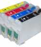 Komplet polnilnih kartuš Fenix E-T0711+E-T0712+E-T0713+E-T0714 z ARC čipom brez črnila  polnilo, laser, tiskalnik, trgovina, polnilo, nakup