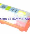 FENIX C-CLI521Y ARC kartuša brez črnila z auto reset čipom ( ARC ) - polnilna  polnilo, laser, tiskalnik, trgovina, polnilo, nakup